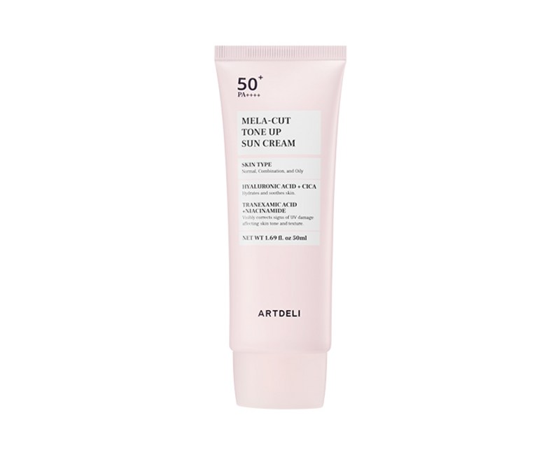 아트델리 멜라 컷 톤업 선크림 SPF50+PA++++/기미 잡티