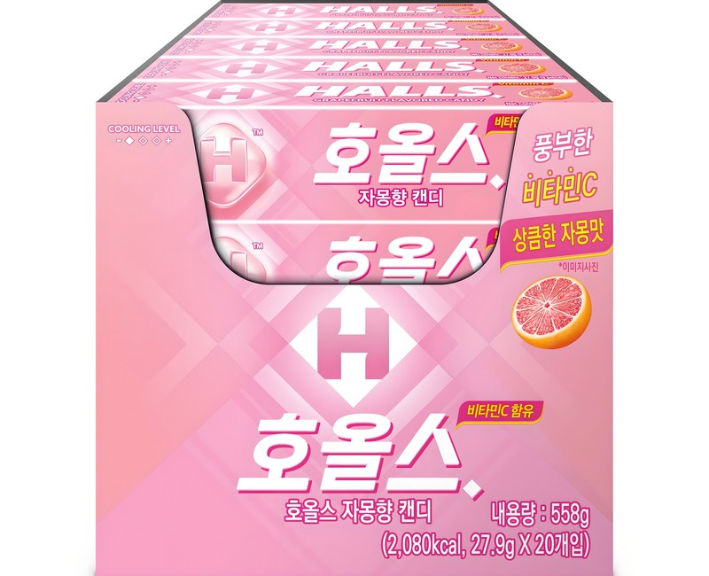 호올스 스틱 자몽 캔디