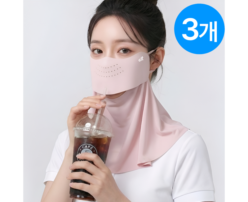 잔온 자외선차단 마스크 쿨 골프 얼굴 햇빛가리개