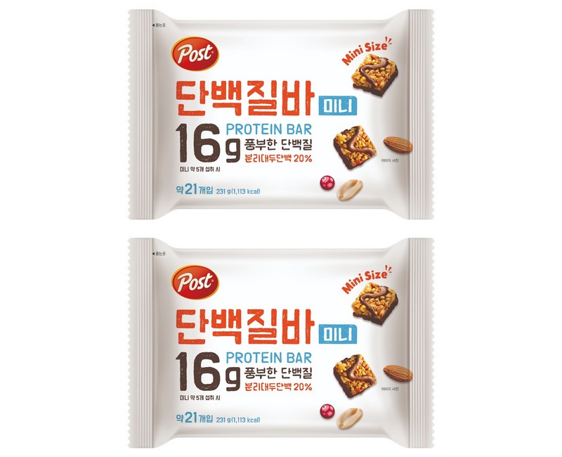 포스트 단백질바 미니 21p