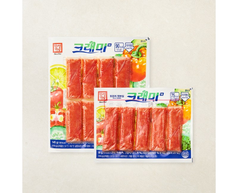 [로켓프레시] 한성기업 크래미H 맛살 145g + 90g 세트